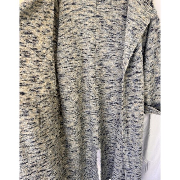 Anthropologie Pilcro Duster Cardigan Sweater Maxi Double Breasted Blue Large - Picture 13 of 16